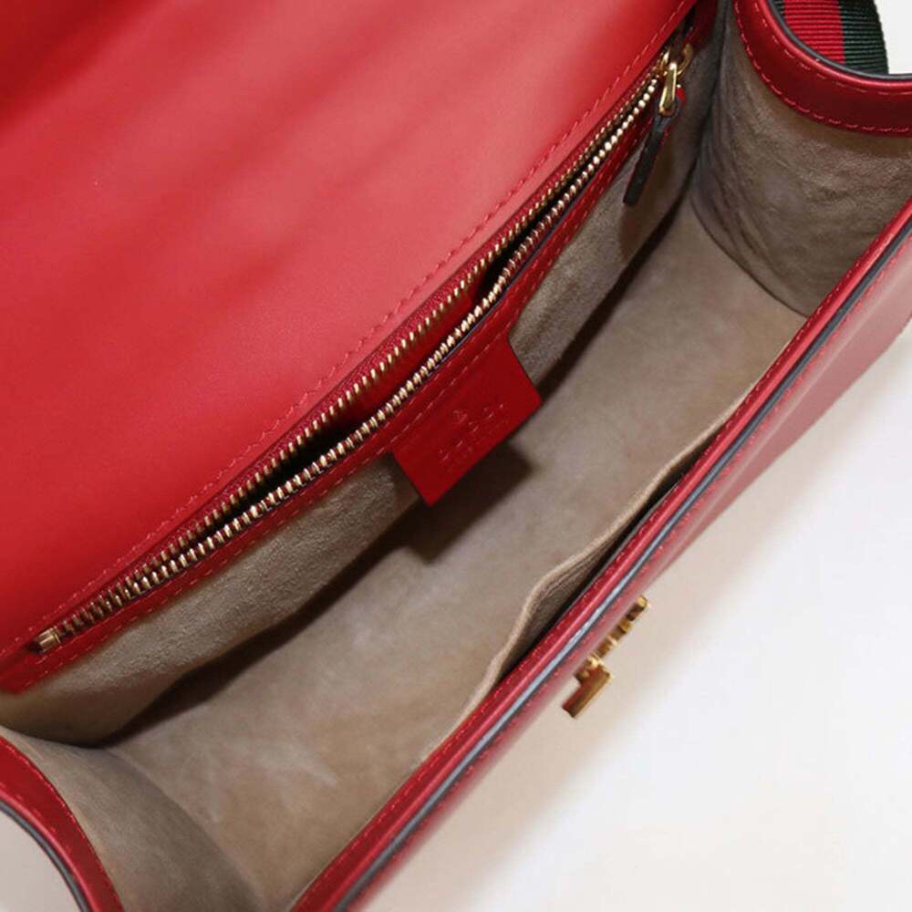 GUCCI Authentic Red Sylvie Shoulder Bag - Picture 3 of 10